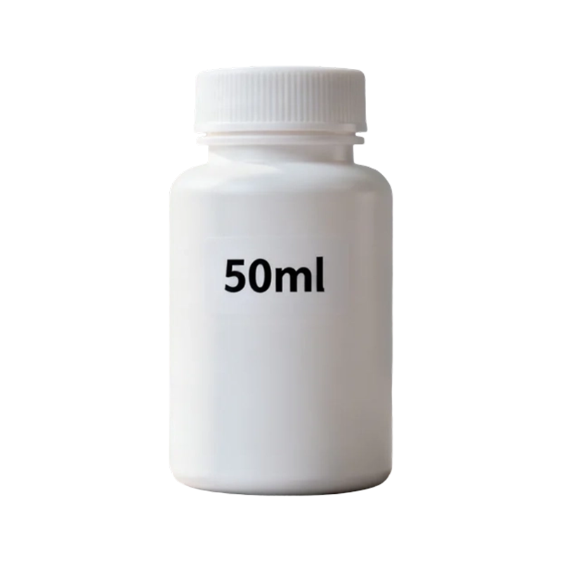 50 ml 100 ml kulatá HDPE léková pilulka prázdná plastová lahvička